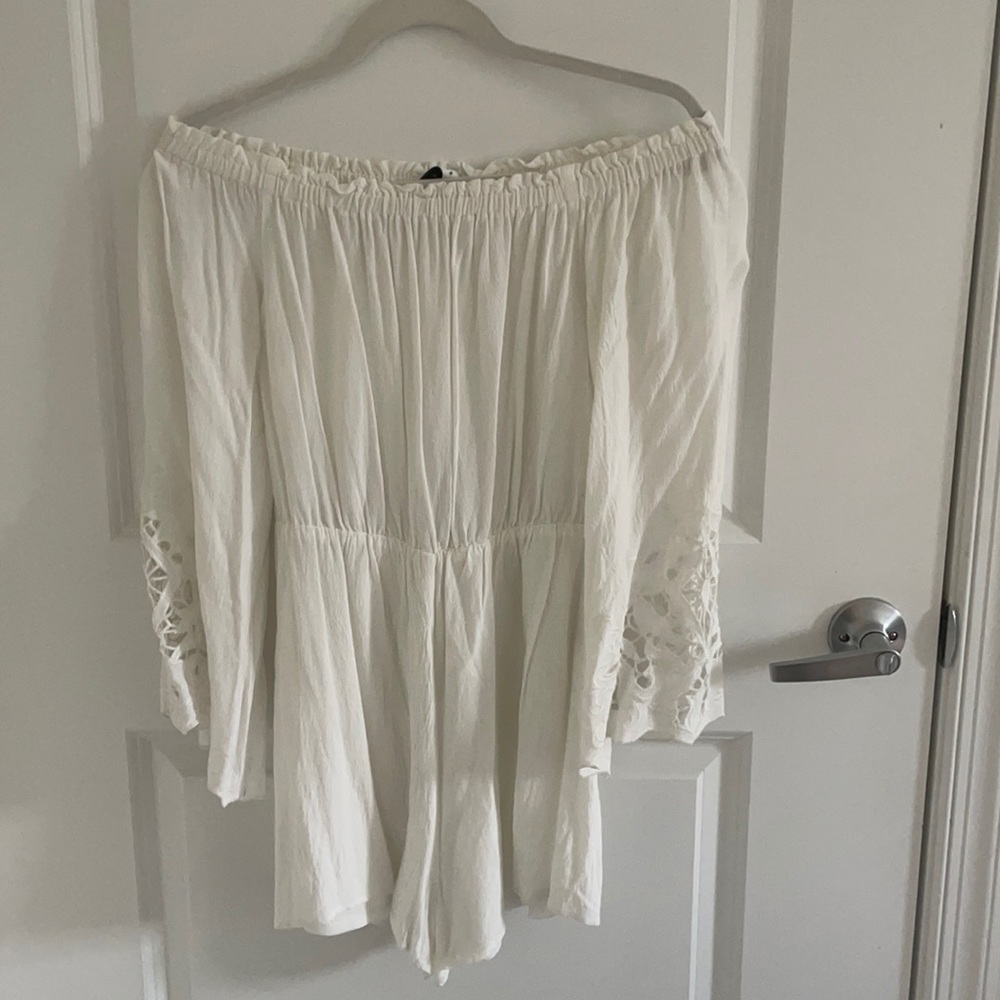 Lush off the shoulder romper